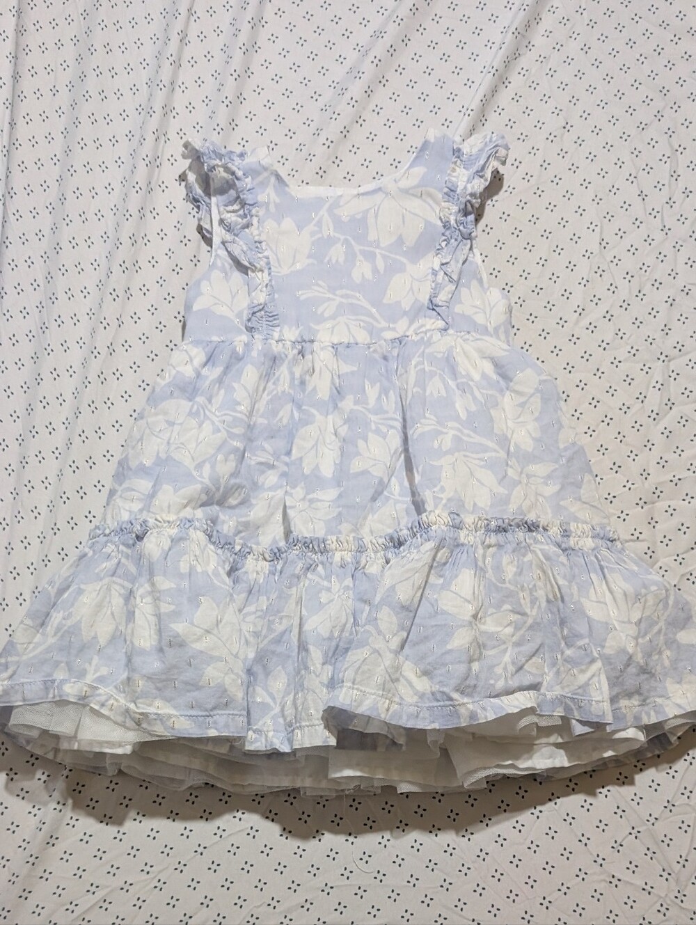 Jason Wu Floral Ruffle dress with gold accents Girls Size 3T *A19